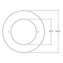 Envision GR-6-WH 6" Goof Ring, Inner Dim: 6.3" Outer Dim: 10.5"