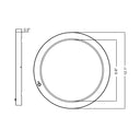 Envision LED-SLDSKR-12-23W-5CCT-WH-BMS 12" Surface Mount Round: Slim-Line, White