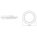 Envision LED-CDSK-6-15W-RGB+W-WH 6" Disk Lite: Cusp-Line SMART, White