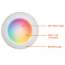 Envision LED-CDSK-6-15W-RGB+W-WH 6" Disk Lite: Cusp-Line SMART, White