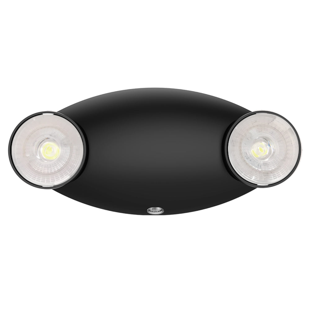 Envision LED-EM-DHC-BL Emergency Bug Eye Double Headed Fixture, 3w, Black
