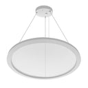 Envision LED-SRD-23-50W-UD-RTRI-WH 23" Suspended Cylinder (50% Up & Down Light) LGP Diffuser, White