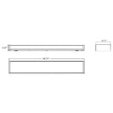 Envision LED-WRP-PRM-4FT-40W-6CCT-UNV 4 FT Prismatic Wrap, White