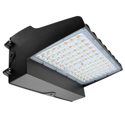 Envision LED-WPFC-FL-5P120W-TRI-BL-PC Wall Pack: Flat-FC-Line, 120/110/100/90/80W, Black