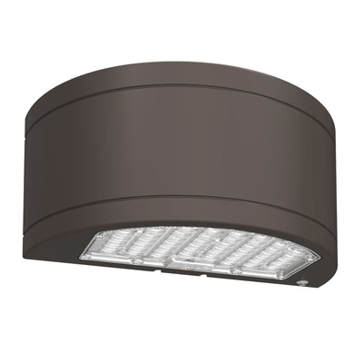 Envision LED-WPUD-SC-3P80-TRI-BZ-PC Wall Pack: CIRCLE-Line Up/Down, 80/64/48w, Bronze