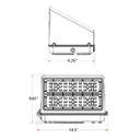 Envision LED-WPFC-5P150-TRI-BL-PC Wall Pack: FC-Line, 150/120/90/60/30W, Black