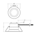 Envision LED-CMD-8-3M36-5CCT-CUNV 8" Commercial Downlight: CMD-Line, 22/32/36w, White