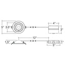 Envision LED-SL-FLT-4R-9W-5CCT-FR-WH 4" Floating Gimbal Downlight (Canless) White Round Module FIRE RATED