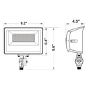 Envision LED-ARL3-ARC-3P60-TRI-BZ-UNV-KNT-PC Mini Architectural Flood: Arcy-Line, 60/50/40w, Bronze