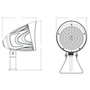 Envision LED-BLT-3P25W-TRI-BZ-TR-UNV Bullet Flood Trunnion: MAGNA-Line, 25/20/15w, Bronze