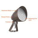 Envision LED-BLT-3P25W-TRI-BZ-TR-UNV Bullet Flood Trunnion: MAGNA-Line, 25/20/15w, Bronze