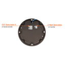 Envision BLD-3P22-RD-UNV-BL-44 44" Bollard Base: Round Black, 22/16/12W, Bronze