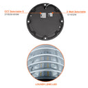 Envision LED-BLD-RD-5CCT-LV-DM-BL Bollard Head: Round Louver Dome Top Black Finish, 22/16/12W