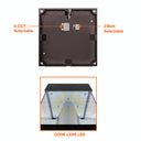 Envision LED-BLD-3P22-SQ-5CCT-UNV-CN-FL-BZ-44 Bollard Square Bronze Square Cone Flat Top, 22/16/12W