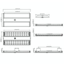 Envision LED-LHB-2FT-3P220-4CCT-HV Linear Highbay: C-Line, 220/200/180w, White Frosted