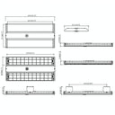 Envision LED-LHB-2FT-3P320-4CCT-UNV Linear Highbay: C-Line, 320/290/260w, White Frosted