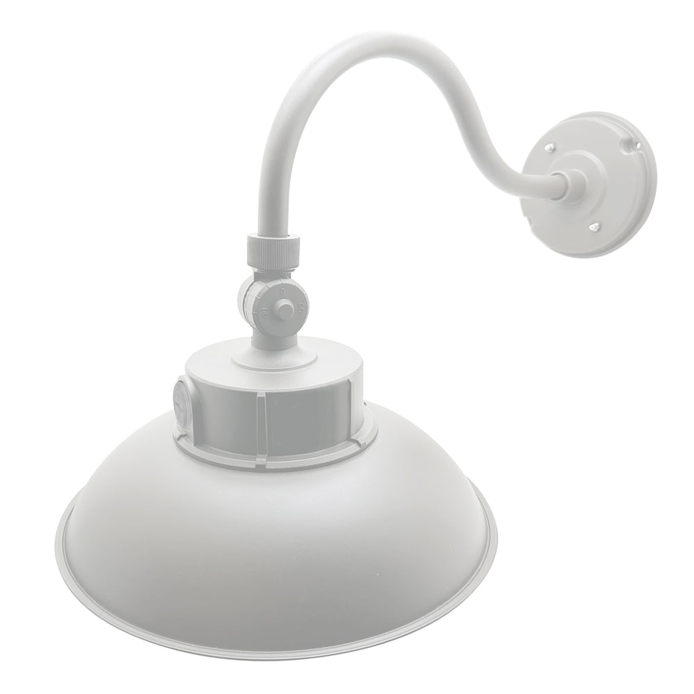 Envision LED-GNB-3P50-TRI-WH-PC Gooseneck Area Flood: Bolt-Line, 50/40/30w, White