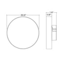 Envision LED-TSM-5R-12W-5CCT-WH 5" Round Surface Mount: Trimless-Line, White