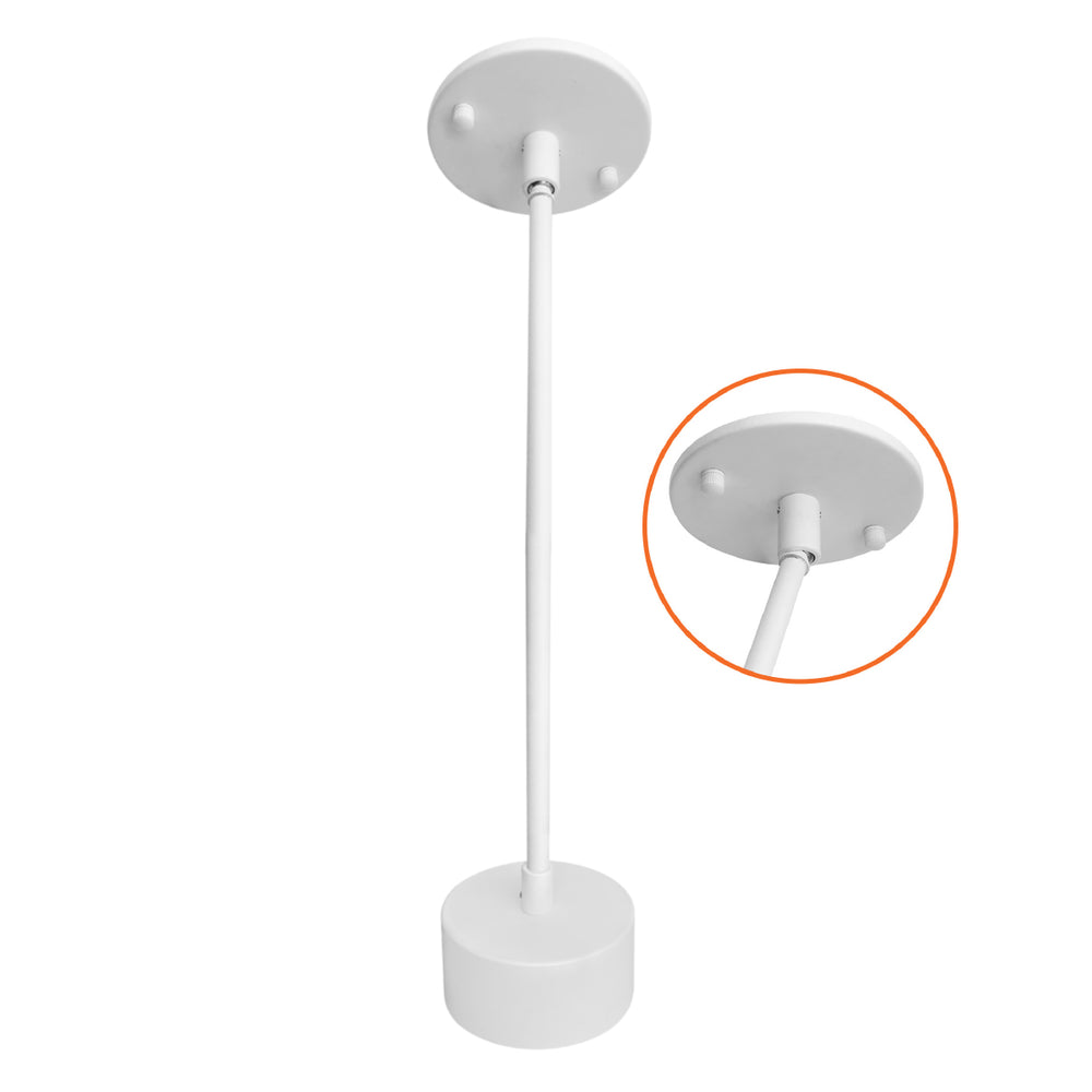 Envision STM-JBX-6-WH Stem Pendant Mount for Surface Mount Fixtures, White