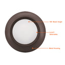 Envision LED-CDSK-4-10W-5CCT-BZ 4" Disk Lite: Cusp-Line, Bronze