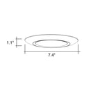 Envision LED-CDSK-6-15W-5CCT-WH 6" Disk Lite: Cusp-Line, White