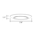 Envision LED-CDSK-6-15W-5CCT-BLK 6" Disk Lite: Cusp-Line, White