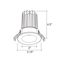 Envision LED-DLJBX-2-15W-50K-W/W-S 2" Smooth Downlight: SnapTrim-Line, White