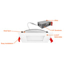 Envision LED-SL-PNL-8SQ-3P22W-5CCT-WH 8" Square Slim Panel Wafer Downlight, 22/19/16w, White