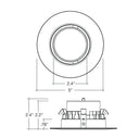 Envision LED-DL-ADJ-4-10W-5CCT-WH 4" Retfrofit Downlight: Adjust-Line, White