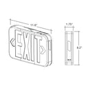 Envision LED-EM-EXT-RG-WH LED Emergency Exit Sign RED/GREEN Selectable Single or Double Sided, 3w, White