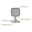 Envision LED-EM-RC-1 Remote Head - Single Square-, 1.5W, White
