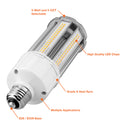 Envision LED-CRN-3M54-TRI-E26 Corn Bulb: 360 Direction, 54/45/36w, Clear