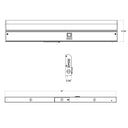 Envision LED-EUC-42I-18W-5CCT-WH 42" Undercabinet Bar, White