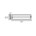 Envision LED-UC-14I-8W-5CCT-USB-WH-UNV 14" Undercabinet Bar, White
