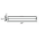 Envision LED-UC-22I-10W-5CCT-USB-WH-UNV 22" Undercabinet Bar, White