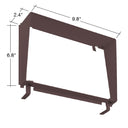 Envision ARL-80W-SHIELD-BZ Area Flood: M-Line 80W Shield, Bronze