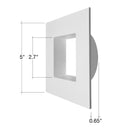 Envision MDJBX-4-TRIM-WH-SQ MDJBX-3: White Square Smooth Trim