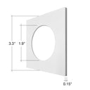 Envision DLJBX-ADJ-3-TRIM-WH-SQ 3" Gimbal Square Trim White Finish