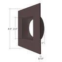 Envision DLJBX-4RG-TRIM-BLK-R 4" Regressed Gimbal Black Round Trim