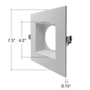 Envision DLJBX-6RG-TRIM-WH-SQ 6" Regressed Gimbal White Square Trim