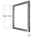 Envision SLDSKSQ-12-TRIM-BNI SLDSKSQ: 12" Snap on Trim Brushed Nickel