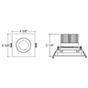 Envision LED-SQM1-4-15W-5CCT-BLK 4" Multiple: Single Head, Black
