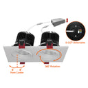 Envision LED-SQM2-4-30W-5CCT-WH 4" Multiple: Double Head, White