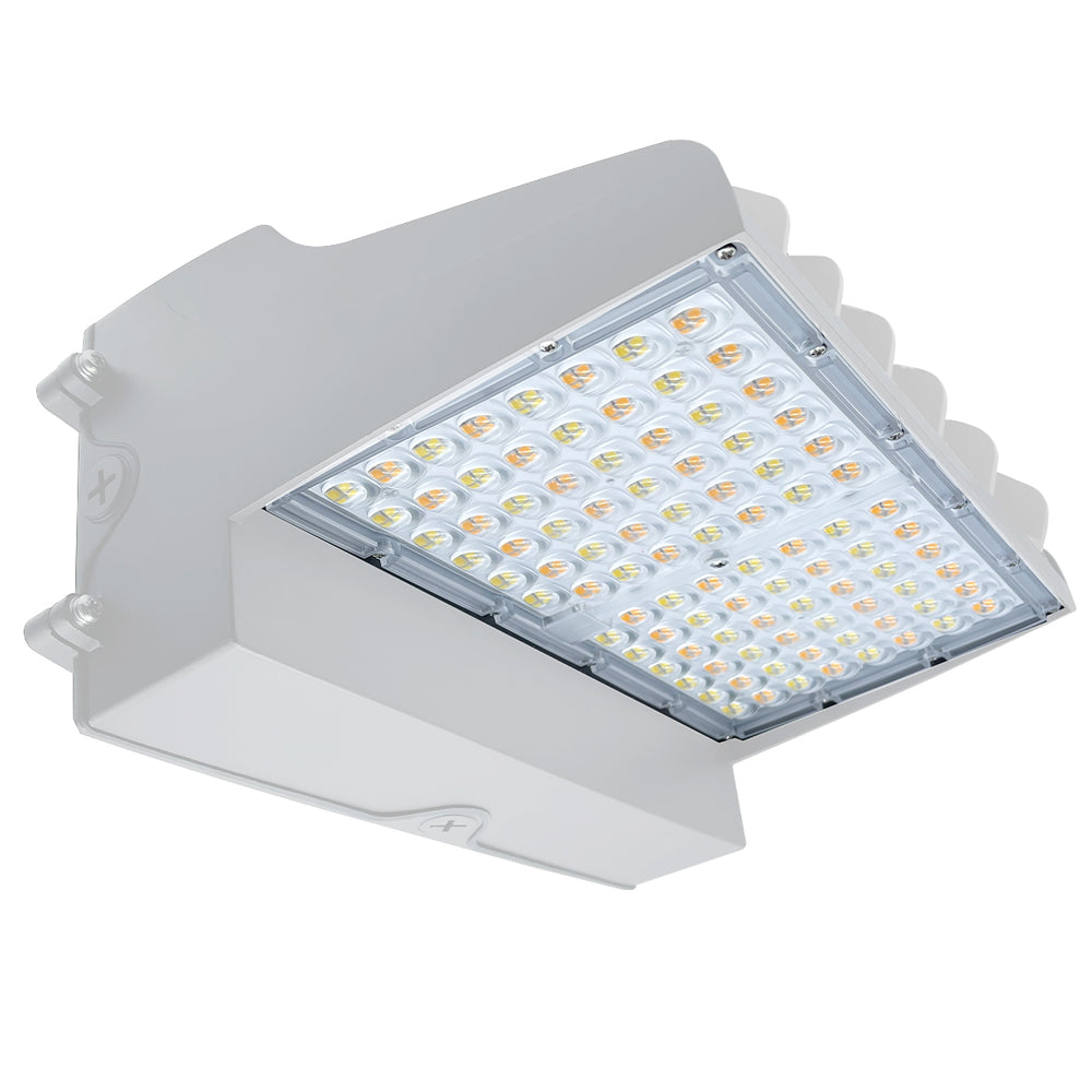 Envision LED-WPFC-FL-5P120W-TRI-WH-PC Wall Pack: Flat-FC-Line, 120/110/100/90/80W, White