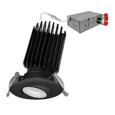 Envision LED-DLJBX-ADJ-3-12W-5CCT-BLK-R 3" Gimbal Downlight: SnapTrim-Line, Black