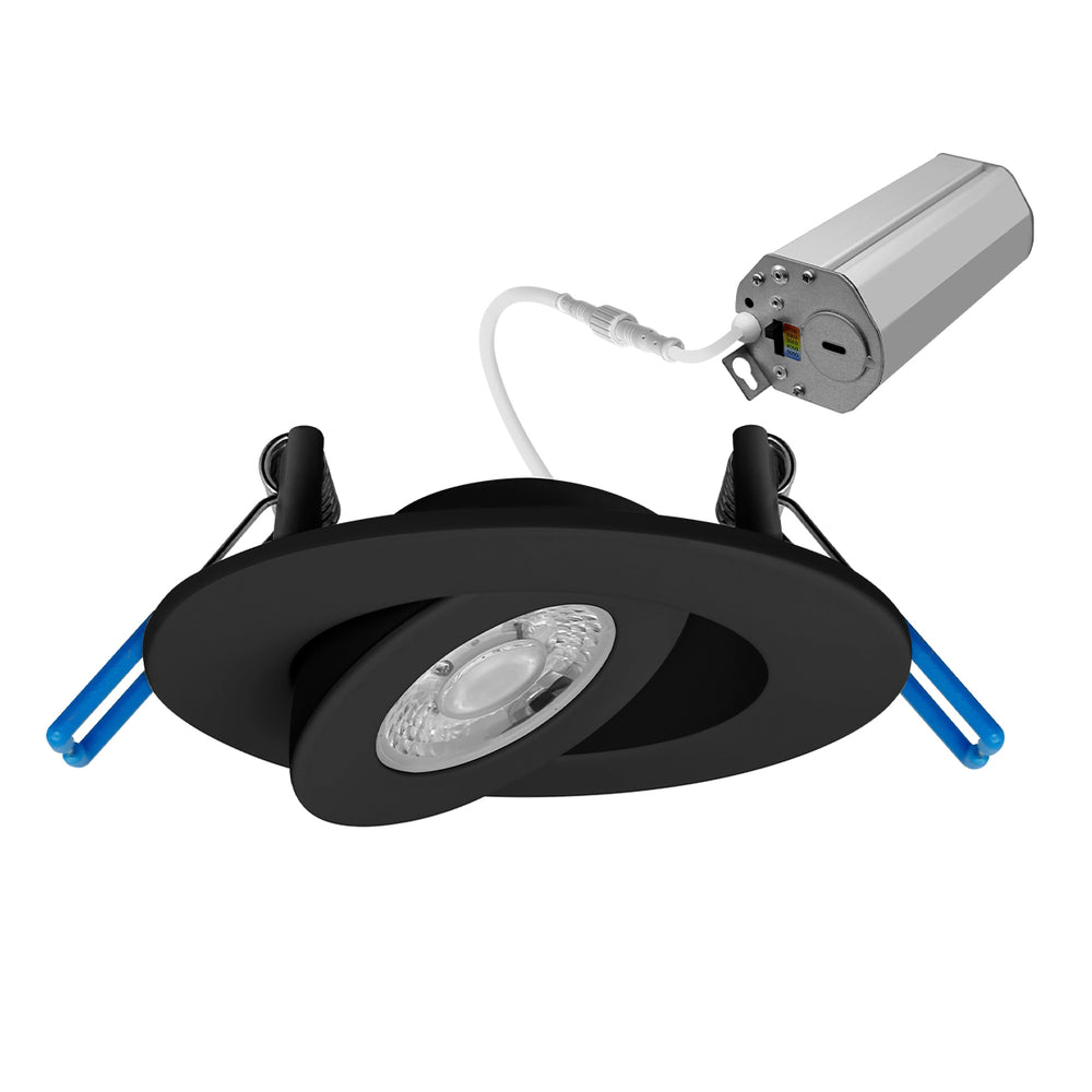 Envision LED-SL-FLT-2-5W-5CCT-BLK 2" Gimbal Downlight: SnapTrim-Line, White