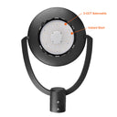Envision LED-PST-3P150-TRI-BL-UNV Post Top Flood: Bolt-Line, 150/125/100, Black