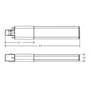 Envision LED-PL-GX23-6W-40K PL Lamp GX23 (Hybrid), Frosted