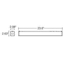 Envision LED-UDL2-2FT-3P25-5CCT-BL 2' C-Line: Suspended Linear, 25/20/15w, Black