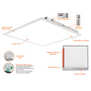 Envision LED-BPL-2x2-3M50-5CCT-HL 2x2 LED Panel: Backlit-Line, 50/40/30w, White
